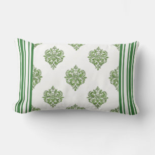 Coussin Rectangle Kelly Green? Bande de Parties scintillant d'olive 