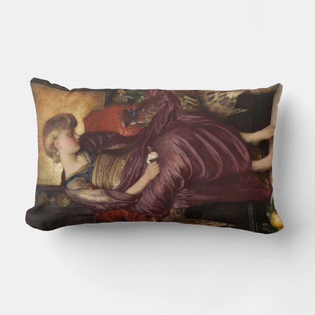 Coussin Rectangle Kitten (par Frederic Leighton) (Recto)