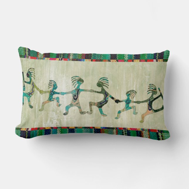 Coussin Rectangle KOKOPELLI drôle de famille + vos idées (Recto)