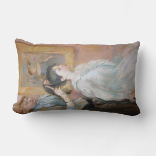 Coussin Rectangle La coiffure (par Berthe Morisot)