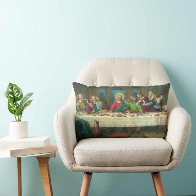 Coussin Rectangle La Dernière Cène Originaire de Léonard de Vinci (Chaise)