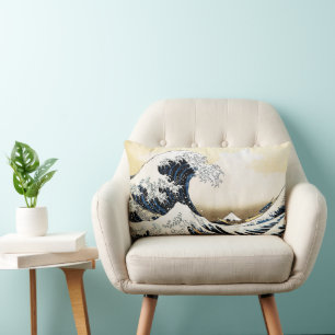 Coussin Rectangle La Grande Vague au large de Kanagawa Hokusai, art