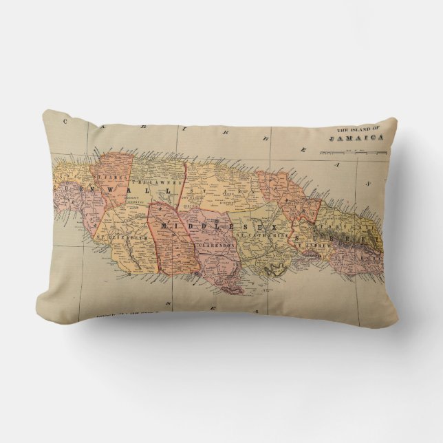 Coussin Rectangle La Jamaïque (Recto)