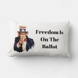 Coussin Rectangle La Liberté Est Sur Le Bulletin De Vote 2026