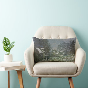 Coussin Rectangle La neige à Argenteuil par Claude Monet