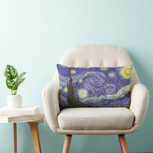Coussin Rectangle La Nuit étoilée de Vincent van Gogh