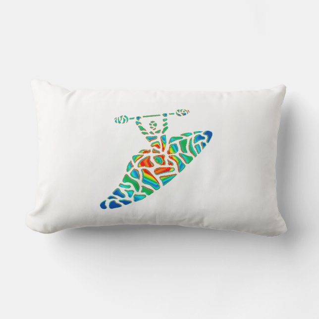 COUSSIN RECTANGLE LA PRÉCIPITATION DE KAYAK (Recto)