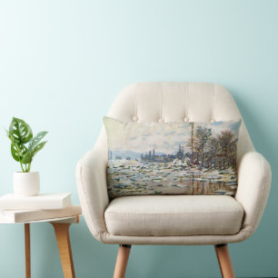 Coussin Rectangle La rupture de la glace par Claude Monet