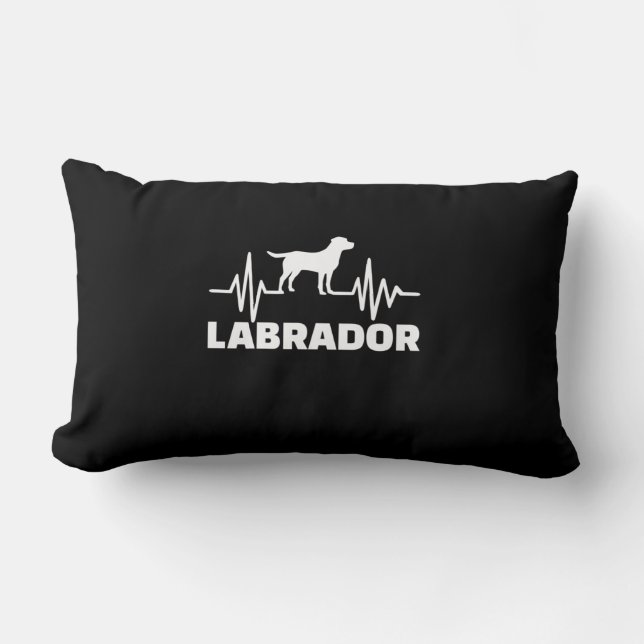 Coussin Rectangle Labrador Retriever Heart (Recto)