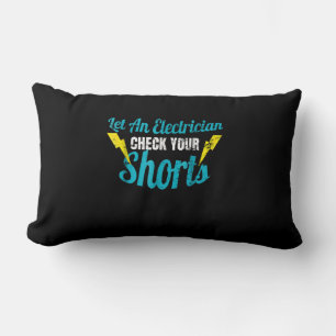 Coussin Rectangle Laisser Un Électricien Vérifier Vos Shorts Drôle