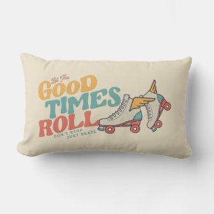 Coussin Rectangle LAISSEZ LES BONS TEMPS ROULER 80s RETRO ROLLER SKA
