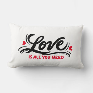 Coussin Rectangle L'amour est tout ce dont vous avez besoin