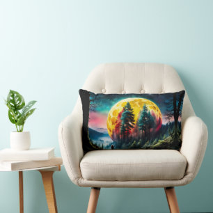 Coussin Rectangle Landing lunaire, la lune de cadre