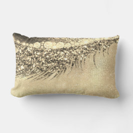 Coussin Rectangle Lash de maquillage Gold Lux Champagne Spark