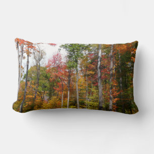 Coussin Rectangle L'automne dans la forêt Photographie d'automne col