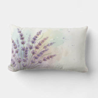 Coussin Rectangle Lavender Flower Bouquet