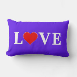 Coussin Rectangle Lavender LOVE Élégant élégant