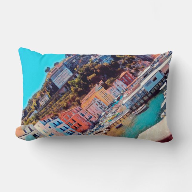 Coussin Rectangle ldp SORRENTO - panorama - plage - (Recto)