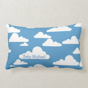 Coussin Rectangle Le bébé fait sur commande gonflé de ciel bleu d