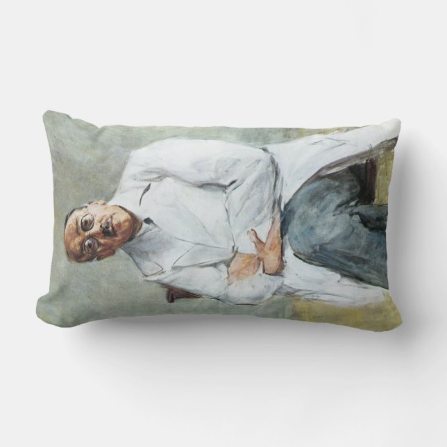 Coussin Rectangle Le chirurgien (par Max Liebermann) (Recto)