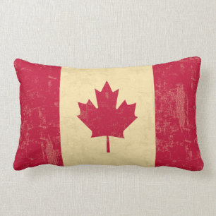 Coussin Rectangle Le drapeau du cru du Canada s'est fané