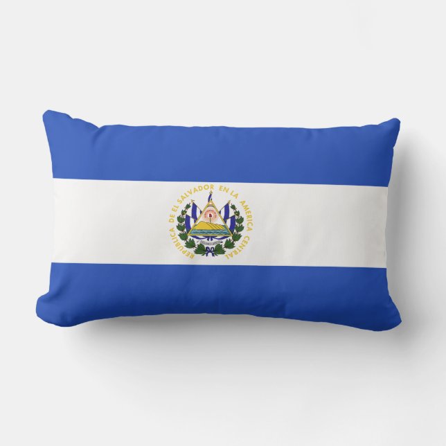 Coussin Rectangle Le drapeau du Salvador (Recto)