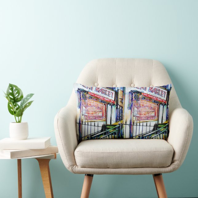 Coussin Rectangle Le jardin de la sagesse de l'East Village (Chaise)