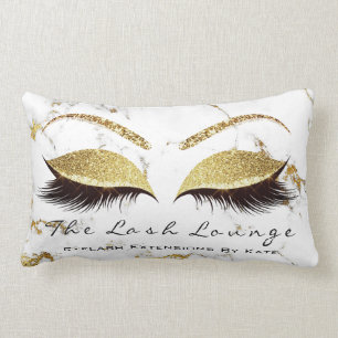 Coussin Rectangle Le maquillage de marbre de parties scintillantes
