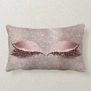 Coussin Rectangle Le maquillage fascinant de rose de parties