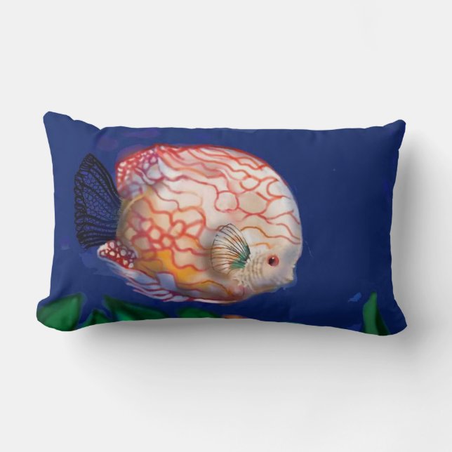 Coussin Rectangle Le poisson incroyable (Recto)
