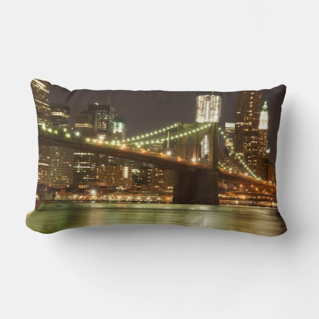 Coussin Rectangle Le pont de Brooklyn - NYC (Recto)