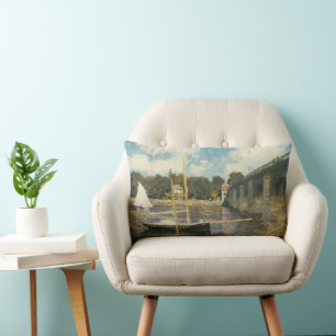 Coussin Rectangle Le pont routier à Argenteuil par Claude Monet