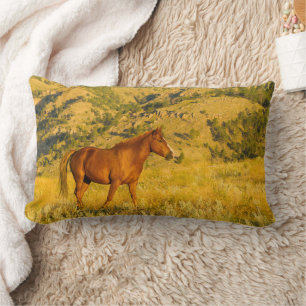 Coussin Rectangle Le sanctuaire des chevaux sauvages.