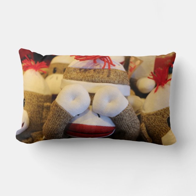 Coussin Rectangle Le singe de Peek-a-boo (Recto)