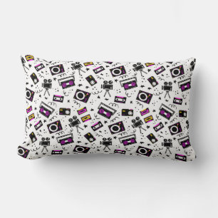 Coussin Rectangle Lecteur de musique, magnétophone, bande vidéo, c