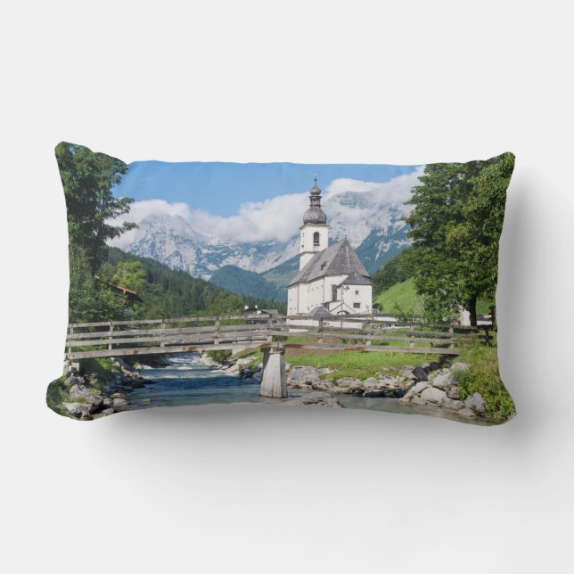 Coussin Rectangle L'église paroissiale de Ramsau (Recto)