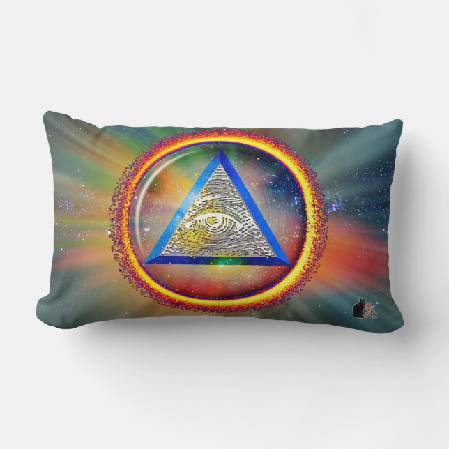 Coussin Rectangle Lentille de la Providence (Recto)