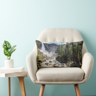 Coussin Rectangle Les cascades   Nevada Fall, Yosemite, CA
