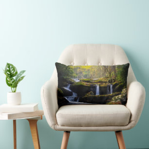 Coussin Rectangle Les cascades   Parc national de Great Smoky Mounta