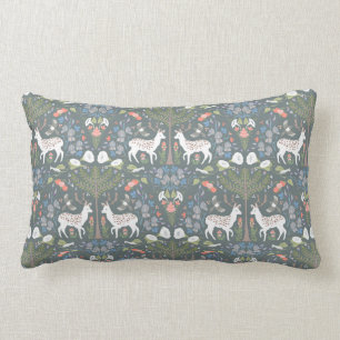 Coussin Rectangle Les cerfs en jachère et les camions du matin dans 