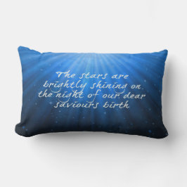 Coussin Rectangle Les Étoiles Brillantes Sur La Naissance Des Chers 