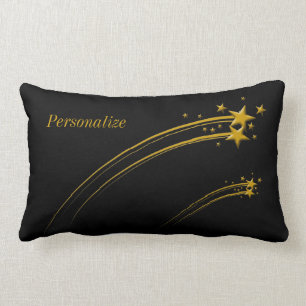 Coussin Rectangle Les étoiles de tir en or