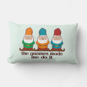 Coussin Rectangle Les Gnomes M'Ont Fait Le Faire