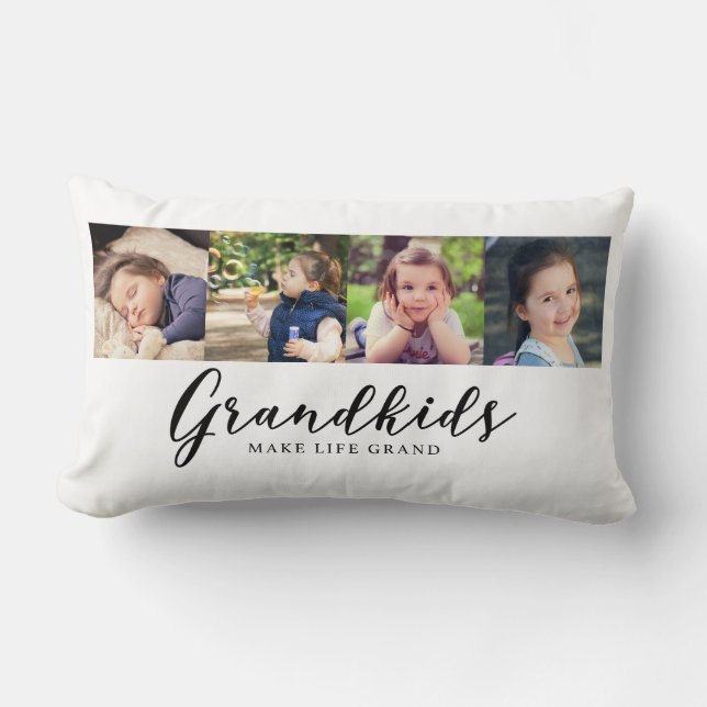 Coussin Rectangle Les Grandkids font à la vie le collage mignon (Recto)