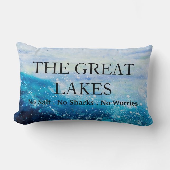 Coussin Rectangle Les Grands Lacs (Recto)
