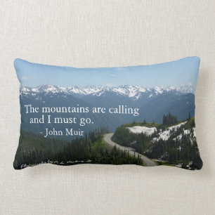 Coussin Rectangle Les montagnes appellent