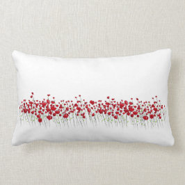 Coussin Rectangle Les pavots dans un champ