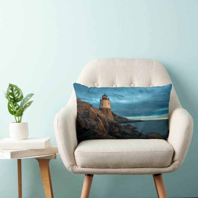 Coussin Rectangle Les phares | Phare de Castle Hill (Chaise)