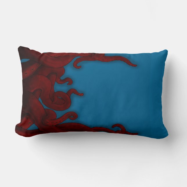 Coussin Rectangle les sillages de Kraken (Recto)