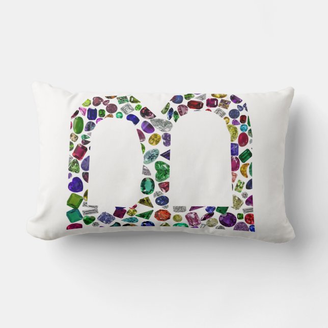 COUSSIN RECTANGLE LETTRE INITIALE MONOGRAPHIQUE B (Recto)